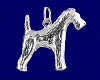 Sterling Silver Airedale Terrier Charm